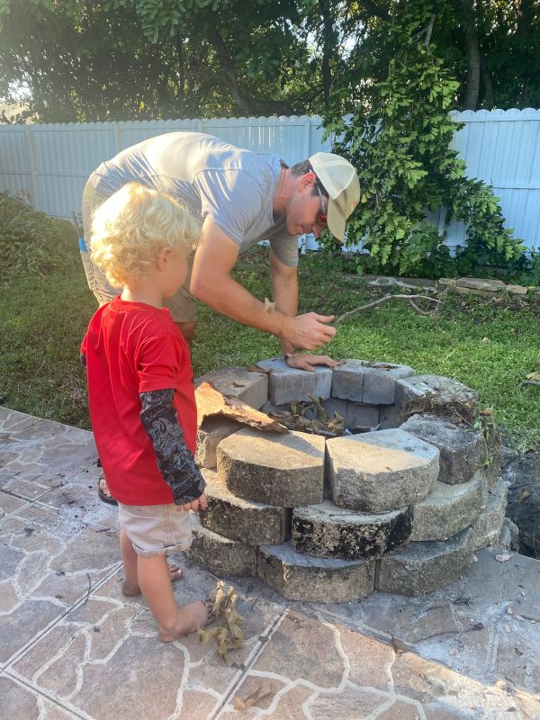 Alex Teaching How to Start a Campfire