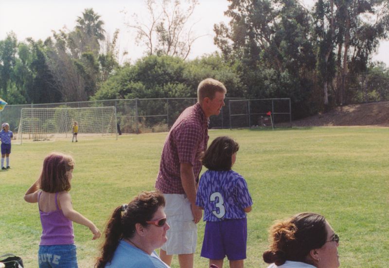 Darron Coaching Soccer