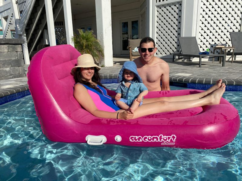 Family Time in the Pool!