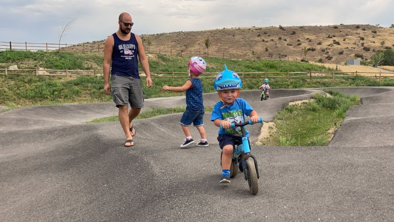Riding the Hills at the Bike Park Bear Us