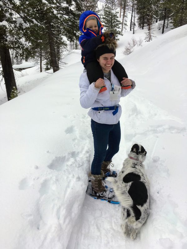 Snowshoeing On One of Our Favorite Trails