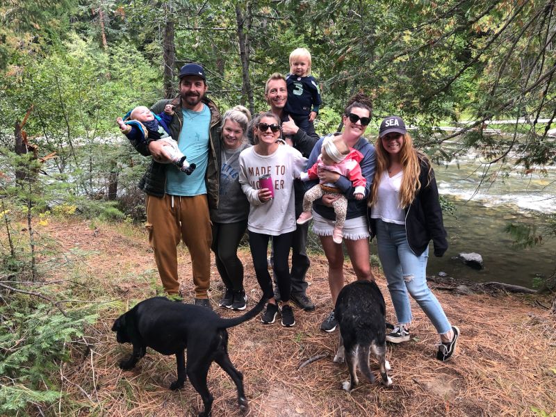 Out for a Hike with Friends