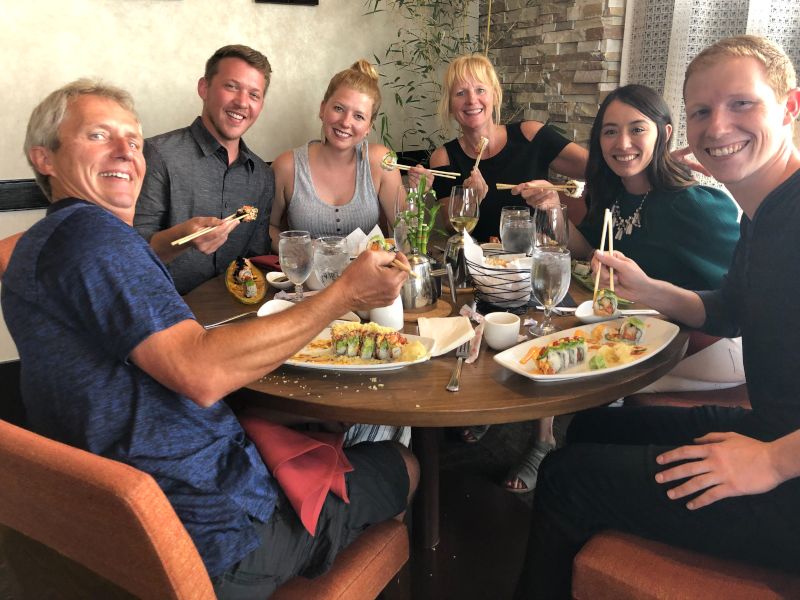 Sushi with Danielle's Family