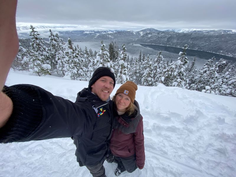 Snowmobiling on Christmas