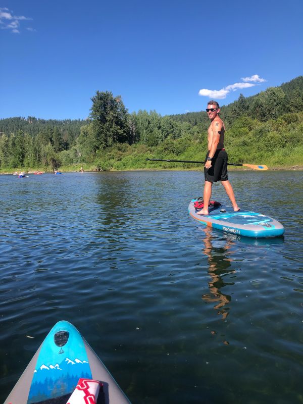 Brandon Paddleboarding Our Local River