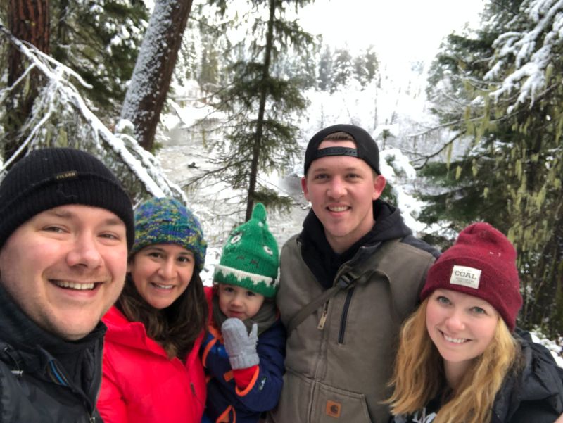 Playing in the Snow with Friends