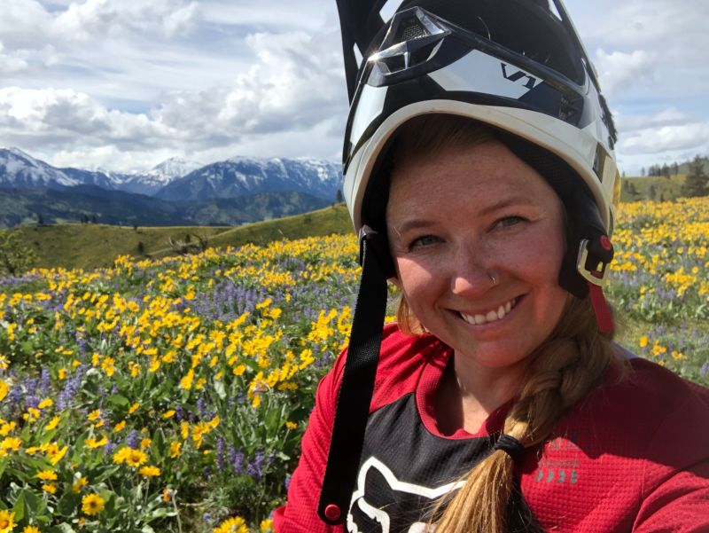 Danielle Dirt Biking in the Spring