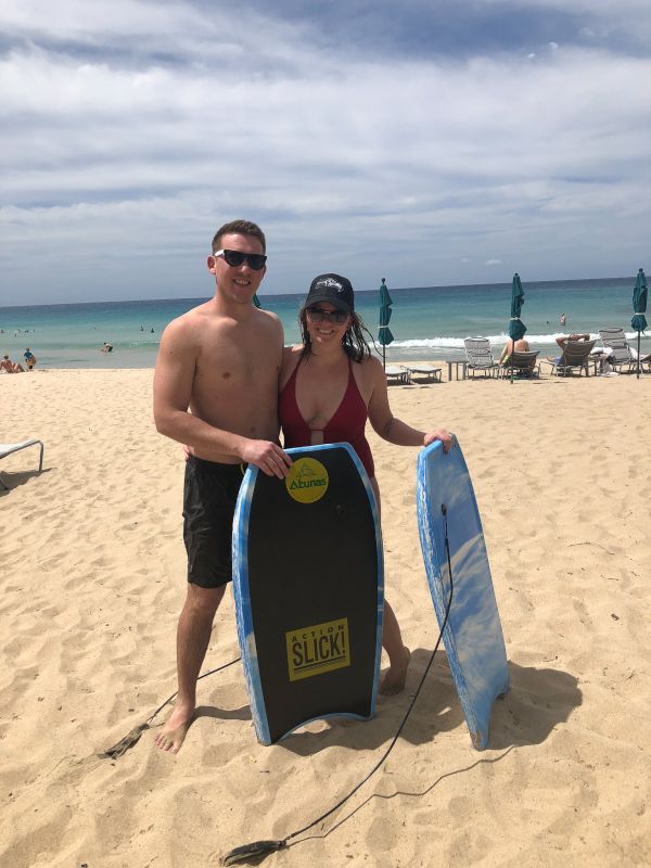 Boogie Boarding in Hawaii