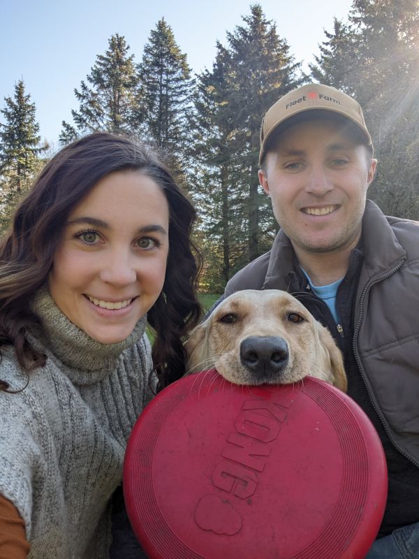 Playing Frisbee With Olive