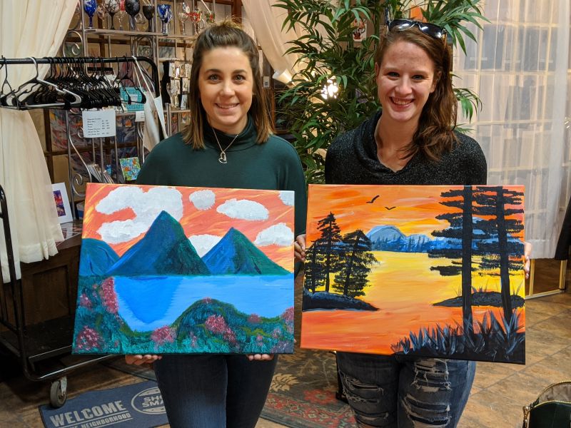 Nicole Painting With a Friend