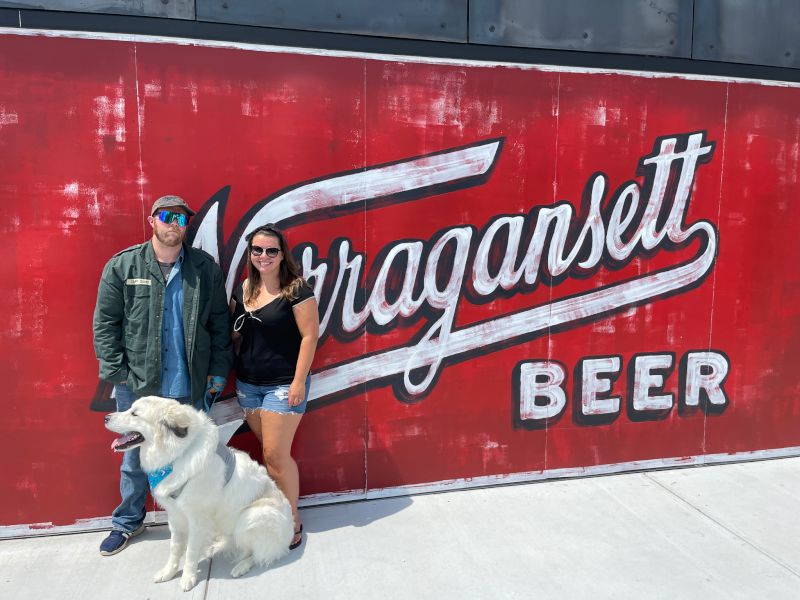 Enjoying the Grand Opening of the Narragansett Brewery With Kenobi