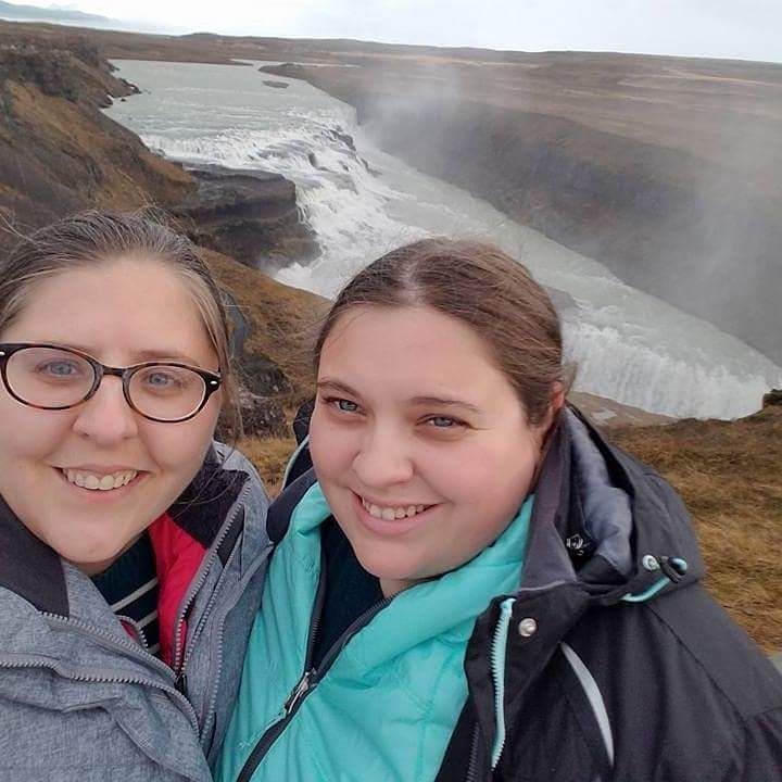 Exploring a Waterfall in Iceland