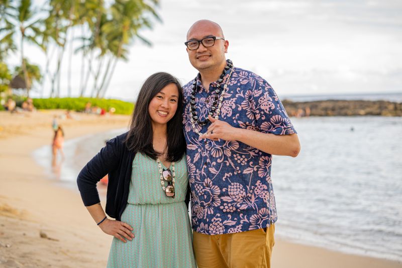 At a Luau