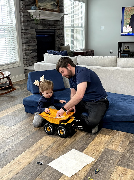 Playing Dump Trucks