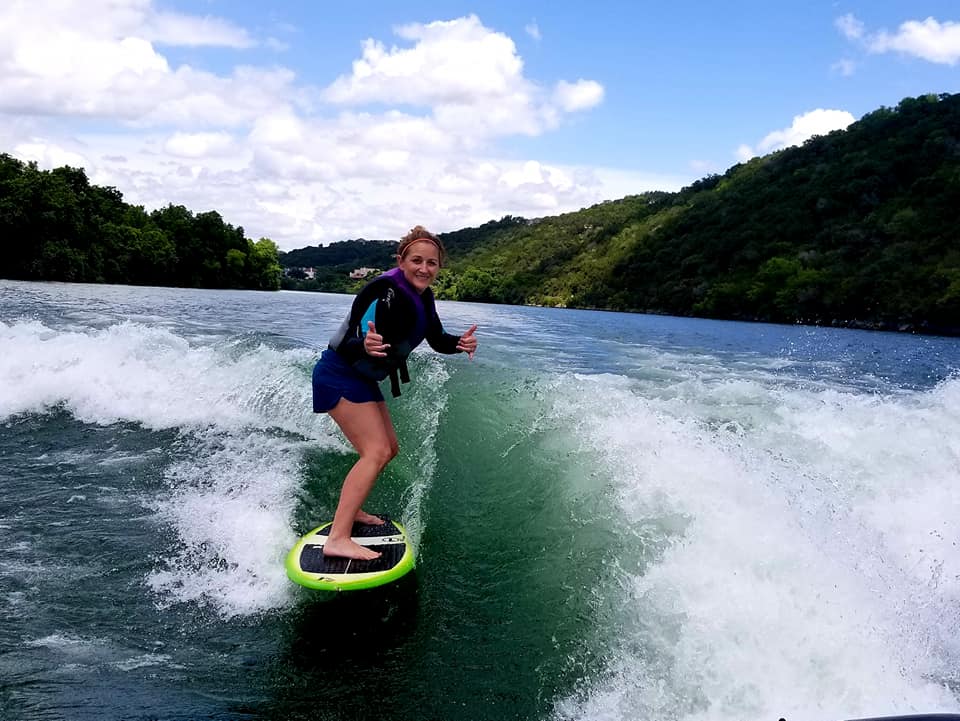 Nikki Loves Wake Surfing