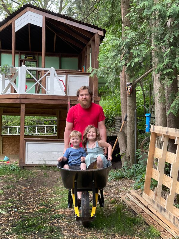 The Kids Help With House Projects Too!