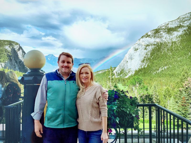 Rainbow Over Banff, Canada