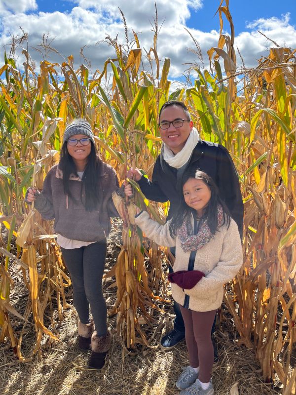 Andy & His Nieces in a Corn Maze