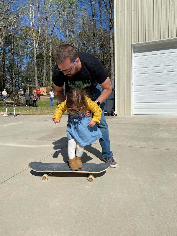 Helping Our Niece Skateboard