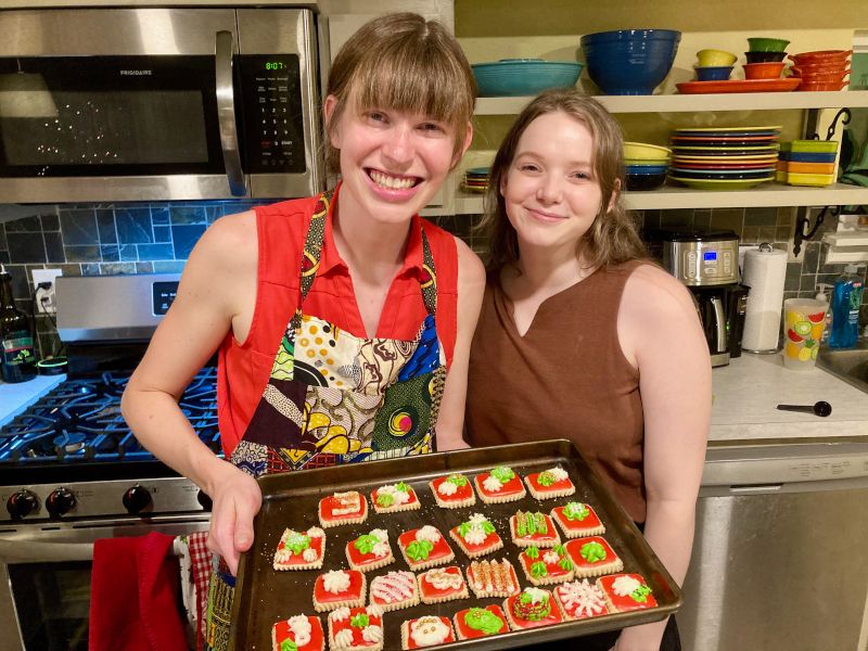 Baking Christmas Cookies With a Friend