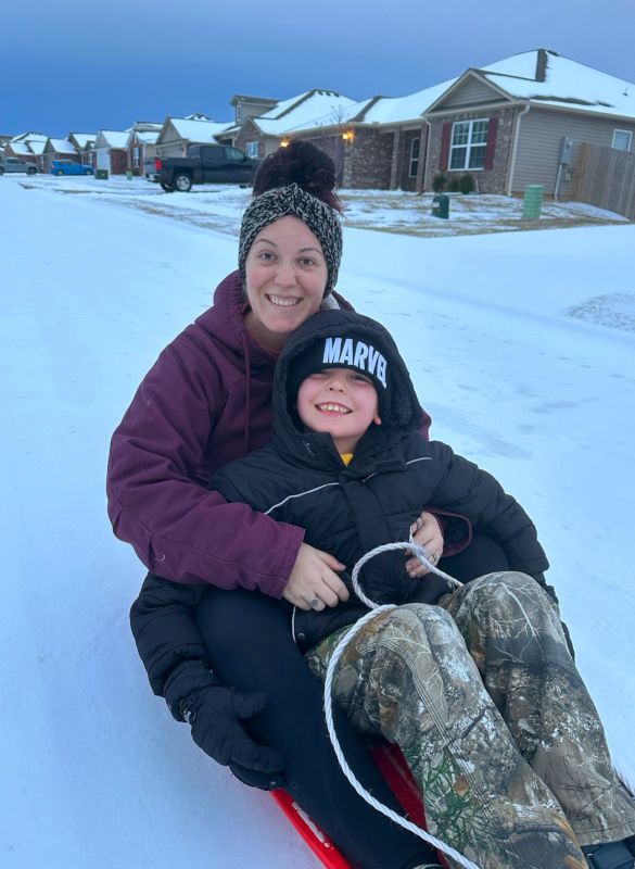 Sledding Together