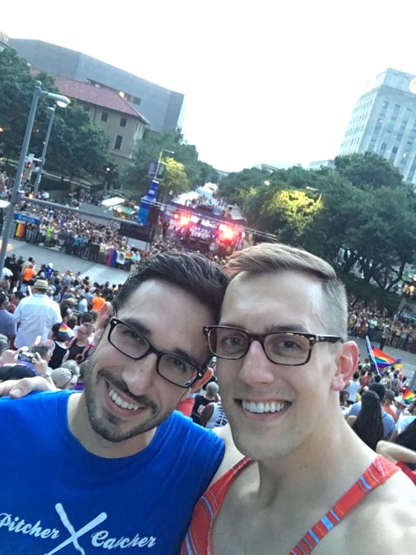 At the Pride Parade
