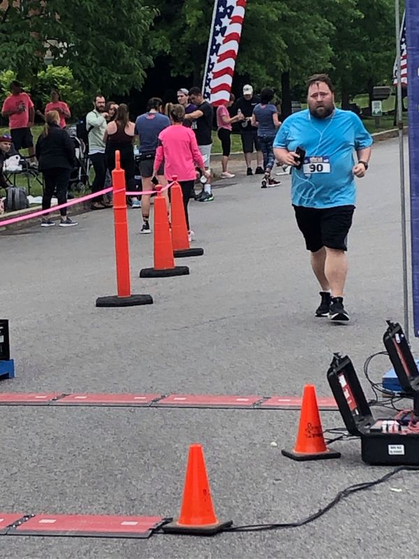 Jason Finishing a 5K