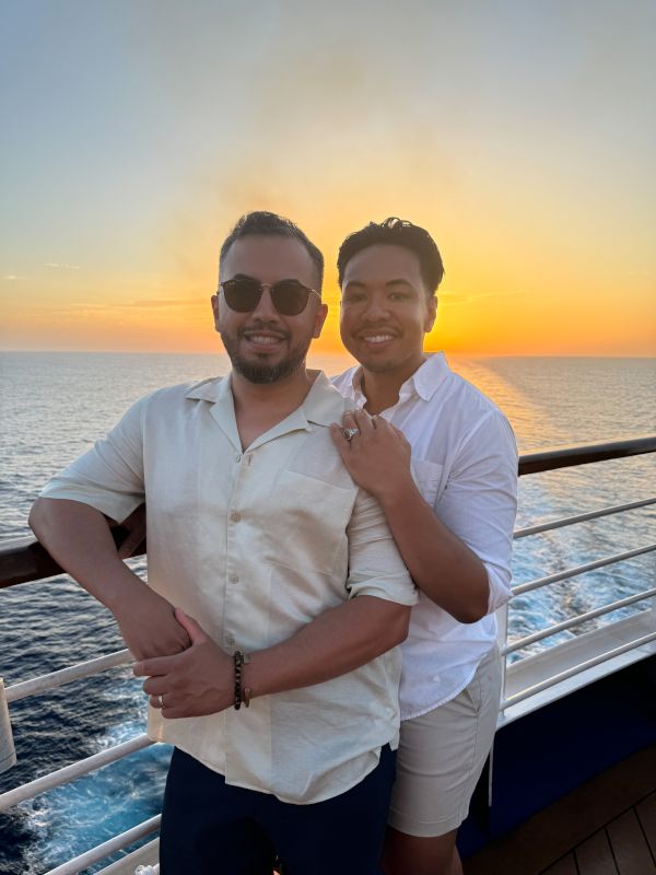 Sunset on Our First Cruise