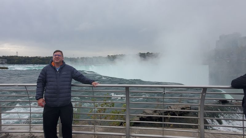 Brian at Niagra Falls