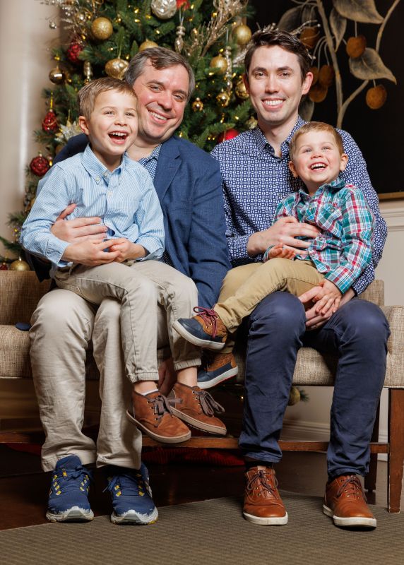 Christmas Photo With Our Smiley Nephews