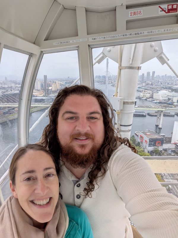 In Osaka in a Ferris Wheel