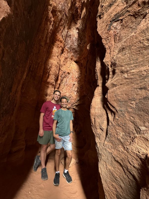 Hiking a Slot Canyon