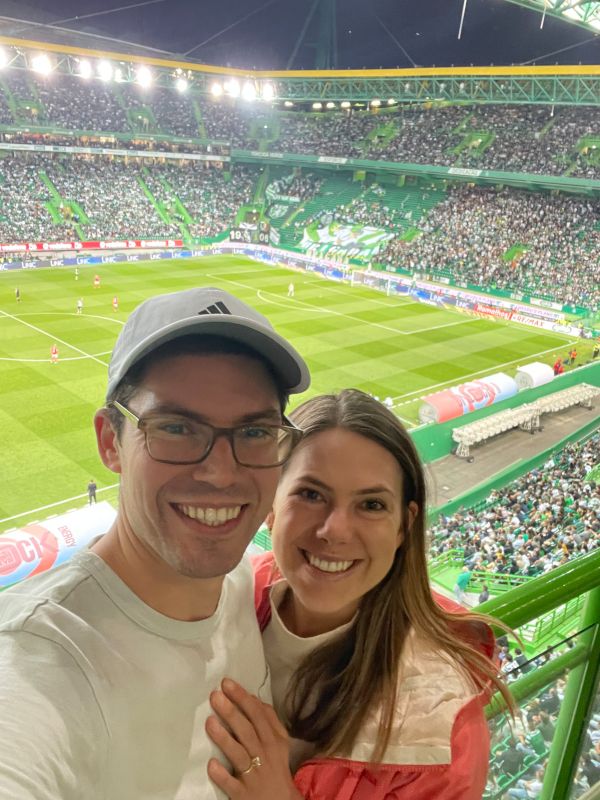 At a Soccer Game in Portugal