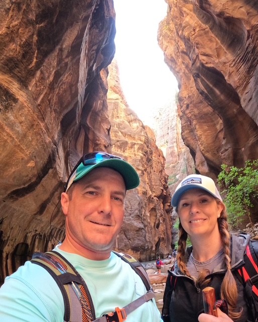 Hiking the Narrows in Zion