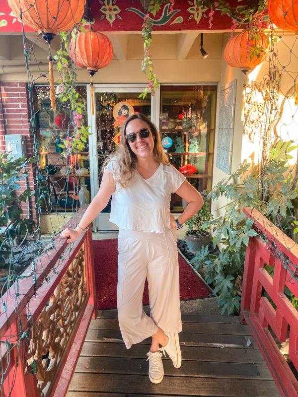 Kathryn at an Asian Restaurant