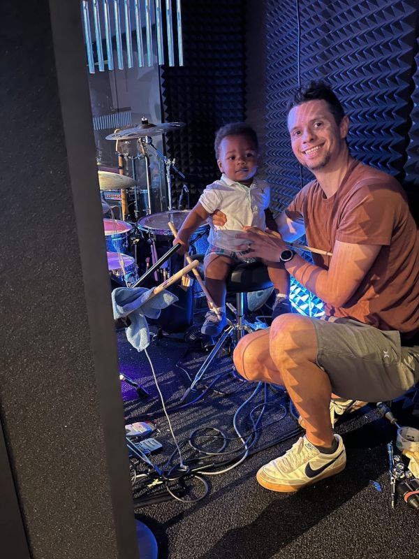 Teaching Judah How to Drum