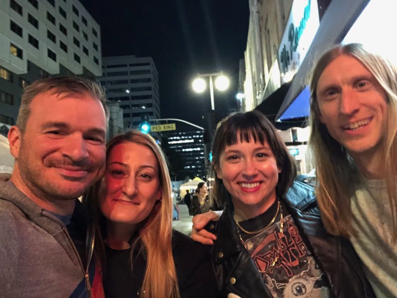 With Drew's College Friends