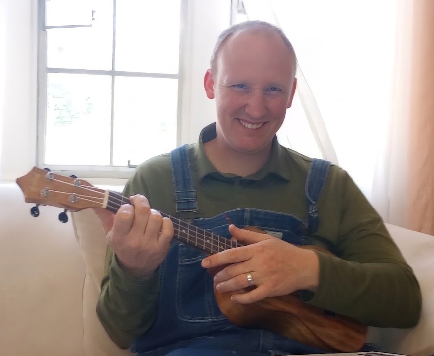 Mitch Playing the Ukulele