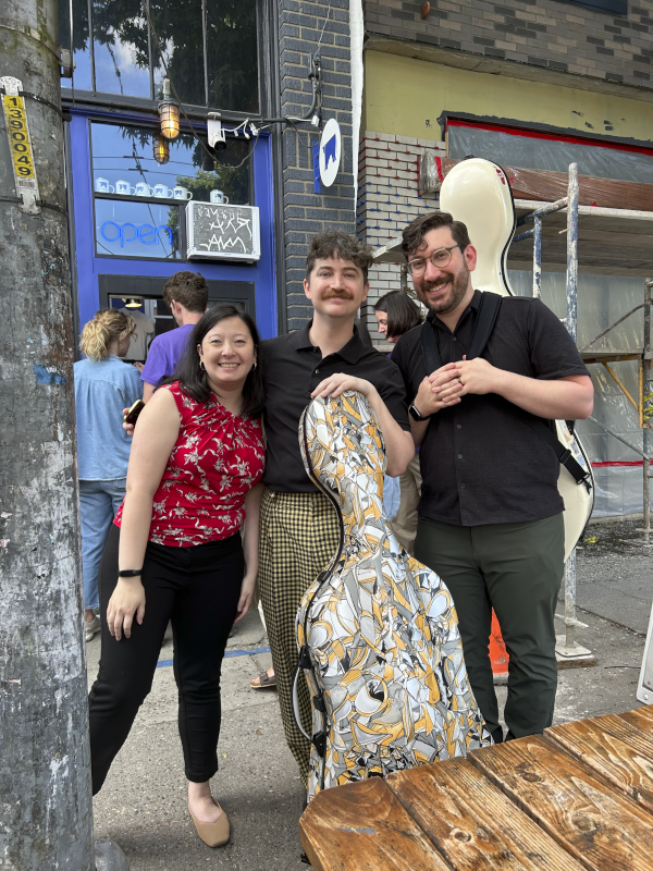 With Our Friend and Pianist Hilary Getting Ice Cream After Our Joint Recital
