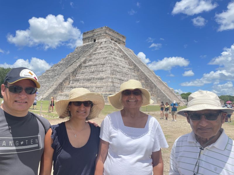 With Urvashi's Parents in Mexico
