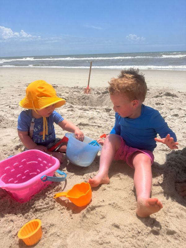 Making Sandcastles at the Beach