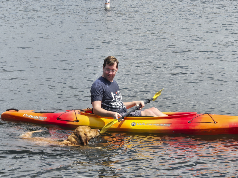 Kyle Out Kayaking