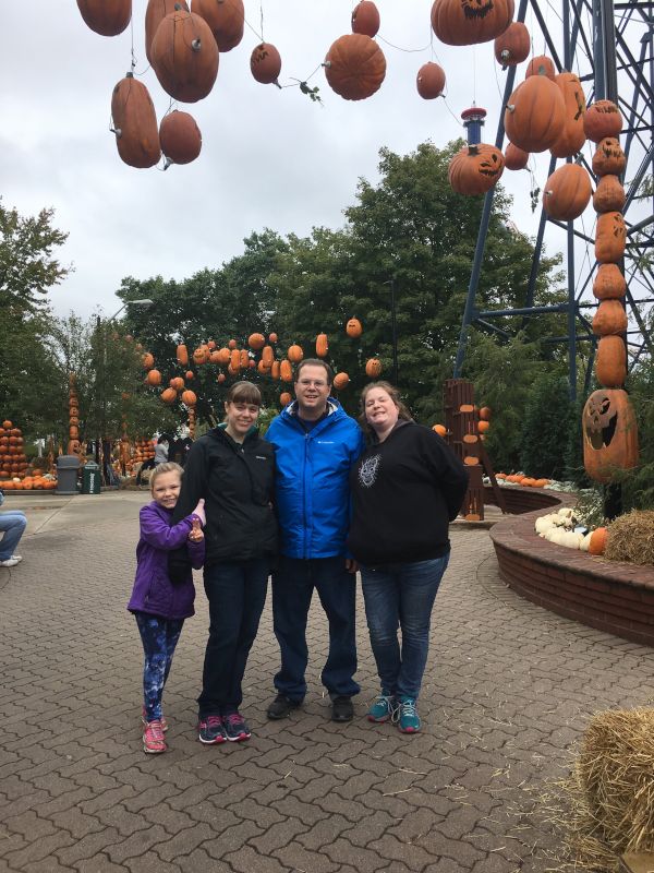 At the Local Amusement Park With Family