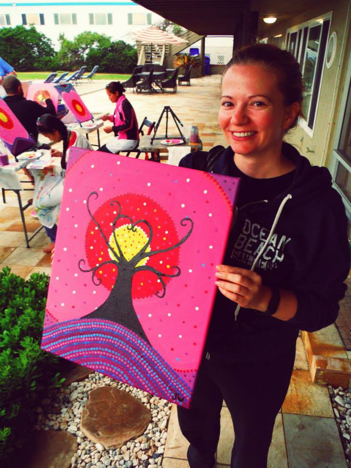 Jill in a Painting Class