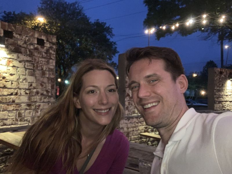 Enjoying Dinner in Charleston, South Carolina