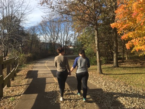 Taking the Trail to Have Some Lunch Downtown