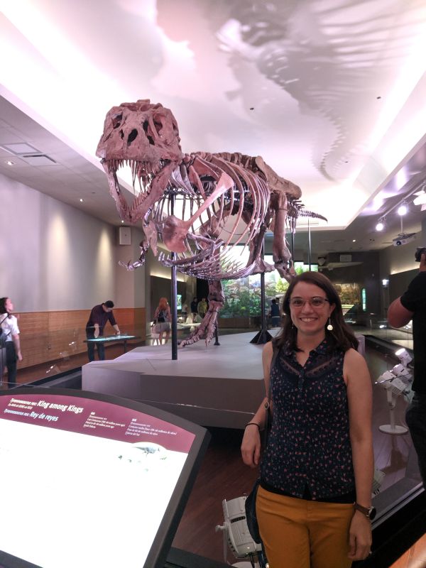 Rachael at the Field Museum in Chicago