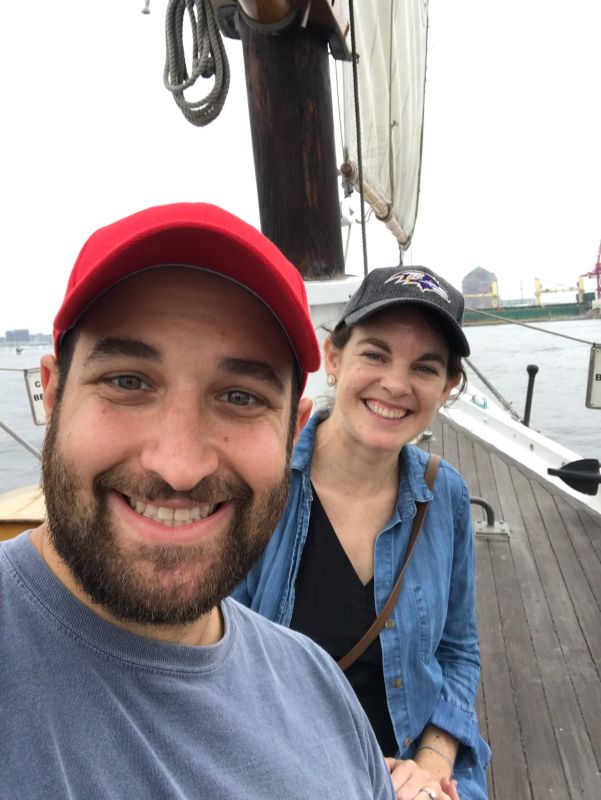On a Sailboat