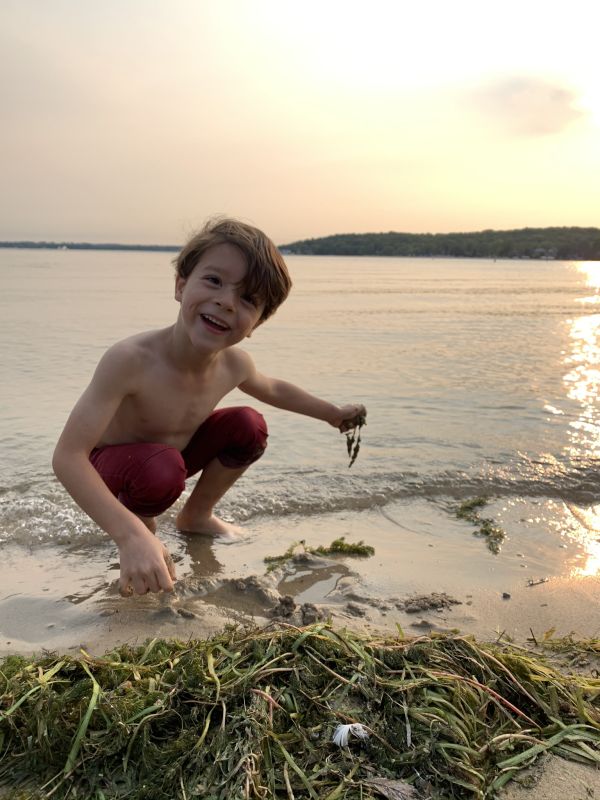 Augie on the Beach