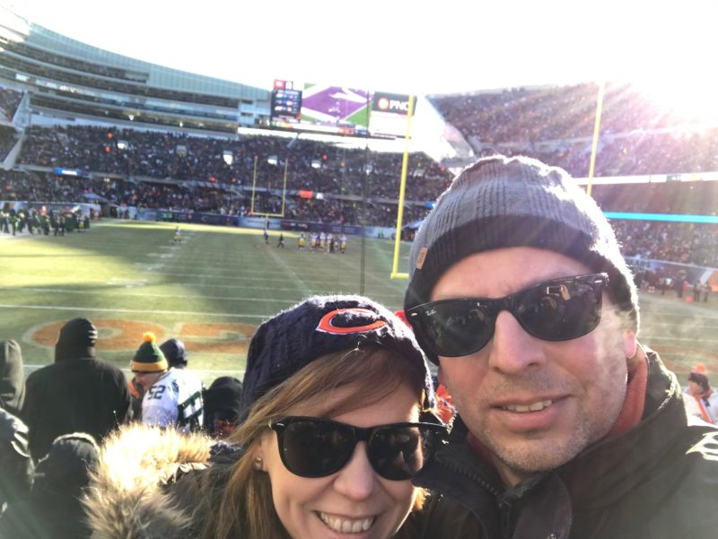 Bundled Up for the Bears Game